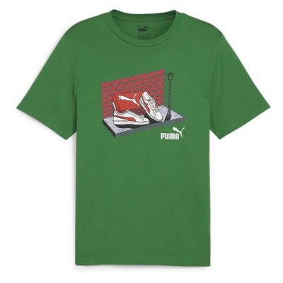 тениска,мъжки,тениски,дамски,тениски,puma,graphics,sneaker,box,short,sleeve,t,shirt,green,(archive,green)