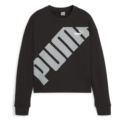 блуза,дамски,блузи,puma,power,sweatshirt,black