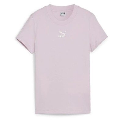 тениска,дамски,тениски,puma,classics,short,sleeve,t,shirt,purple,(grape,mist)