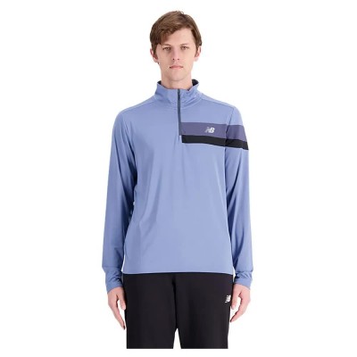 блуза,мъжки,пуловери,new,balance,accelerate,half,zip,sweatshirt,blue