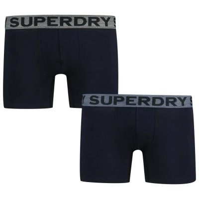 боксерки,мъжко,бельо,superdry,boxers,2,units,eclipse,navy,(blue)