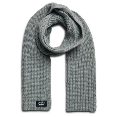 шал,ръкавици,шапки,и,шалове,superdry,classic,knitted,scarf,silver,(grey)