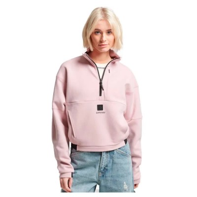 блуза,дамски,блузи,superdry,code,tech,half,zip,sweatshirt,dusky,pink,(pink)