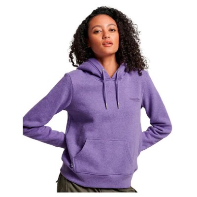 суичър,дамски,блузи,superdry,essential,logo,hoodie,bright,purple,marl,(purple)
