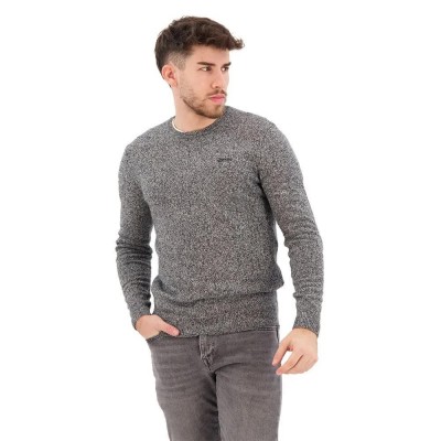 блуза,мъжки,пуловери,superdry,essential,slim,fit,sweater,dark,charcoal,jaspe,(grey)