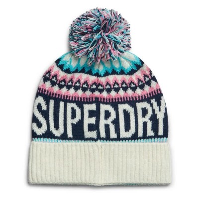шапка,всички,шапки,superdry,fairisle,beanie,multicolor,(ecru)