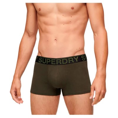 боксерки,мъжко,бельо,superdry,trunk,boxers,2,units,winter,khaki,grit,(brown)