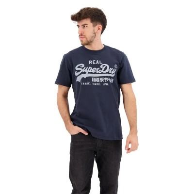 тениска,мъжки,тениски,superdry,vintage,logo,short,sleeve,t,shirt,eclipse,navy,(blue)