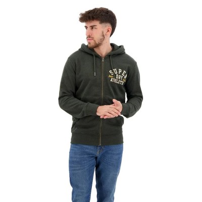 блуза,мъжки,пуловери,superdry,vintage,superstate,full,zip,sweatshirt,green