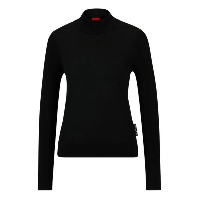 блуза,дамски,пуловери,дамски,плетени,дрехи,hugo,sedennian,sweater,black