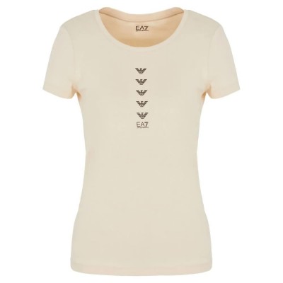 тениска,дамски,тениски,ea7,emporio,armani,6rtt27,short,sleeve,t,shirt,beige