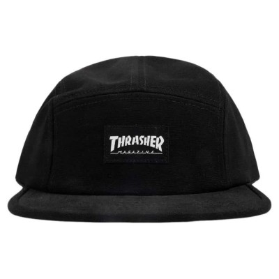 шапка,всички,шапки,thrasher,5,panel,cap,black,(black)