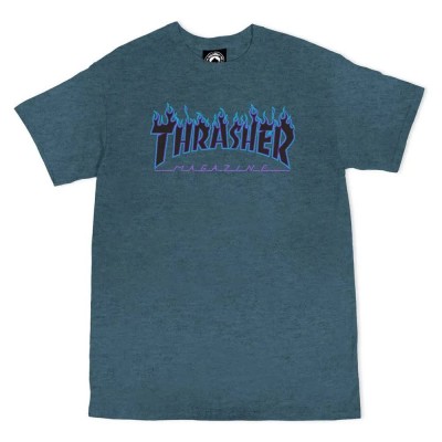 тениска,мъжки,тениски,thrasher,flame,short,sleeve,t,shirt,dark,heather,(purple)