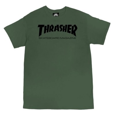 тениска,мъжки,тениски,thrasher,skate,mag,short,sleeve,t,shirt,army,green,(green)