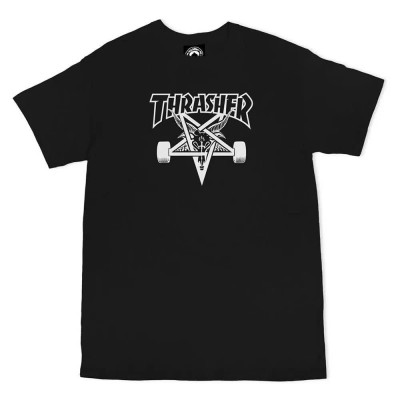 тениска,мъжки,тениски,thrasher,skategoat,short,sleeve,t,shirt,grey,(black)