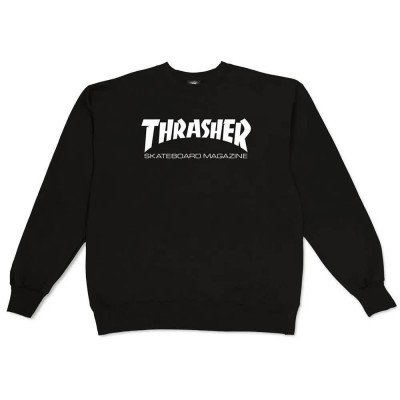 блуза,мъжки,пуловери,thrasher,skatemag,crew,sweatshirt,black