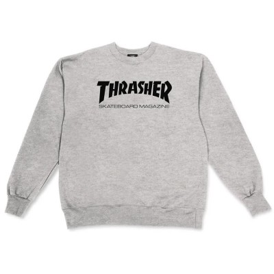 блуза,мъжки,пуловери,thrasher,skatemag,crew,sweatshirt,grey,(grey)