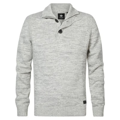 блуза,мъжки,пуловери,petrol,industries,206,sweater,grey,(antique,white,melee)