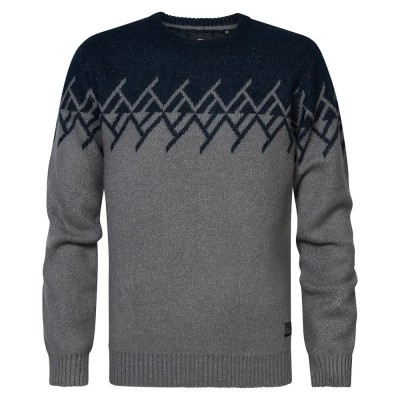 блуза,мъжки,пуловери,petrol,industries,219,sweater,grey