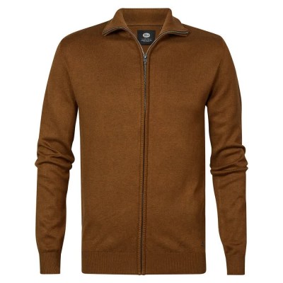 блуза,мъжки,пуловери,petrol,industries,225,full,zip,sweater,brown