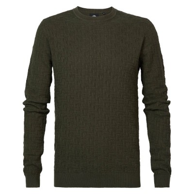 блуза,мъжки,пуловери,petrol,industries,232,round,neck,sweater,green
