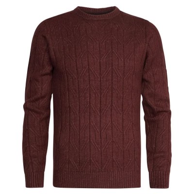 блуза,мъжки,пуловери,petrol,industries,250,sweater,brown,(brick)