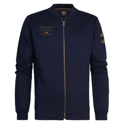 блуза,мъжки,пуловери,petrol,industries,376,full,zip,sweatshirt,blue