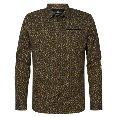 риза,с,дълъг,ръкав,мъжки,ризи,petrol,industries,404,long,sleeve,shirt,brown