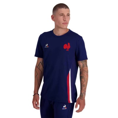 тениска,мъжки,тениски,le,coq,sportif,2320061,ffr,presentation,short,sleeve,t,shirt,blue