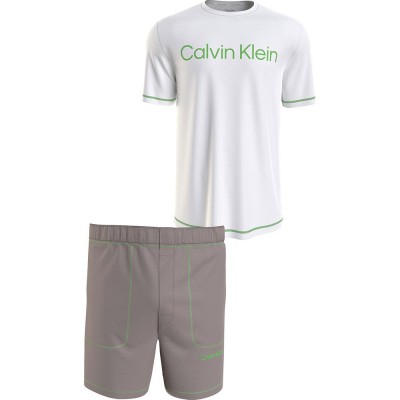 пижама,мъжки,пижами,calvin,klein,000nm2471e,pyjama,white
