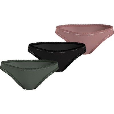 дамско,бельо,дамски,бикини,и,танкини,calvin,klein,000qd3804e,panties,3,units,multicolor