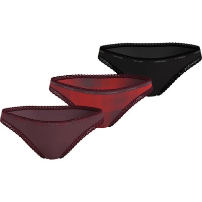 дамско,бельо,дамски,бикини,и,танкини,calvin,klein,000qd5152e,panties,3,units,multicolor,(tawny,prt,gradient,check,rouge,black)