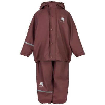 детски,екипи,celavi,basic,solid,pu,long,sleeve,set,pink,(rose,brown)