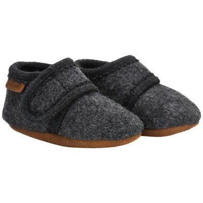 бебешки,пантофи,детски,сандали,и,чехли,enfant,baby,wool,slippers,dark,grey,melange,(grey)
