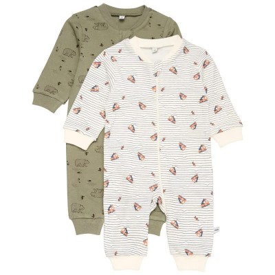 детски,пижами,pippi,2,pack,long,sleeve,sleepsuit,multicolor,(deep,lichen,green)