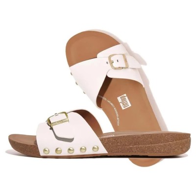 дамски,сандали,и,чехли,fitflop,iqushion,adjustable,buckle,leather,slides,white,(urban,white)