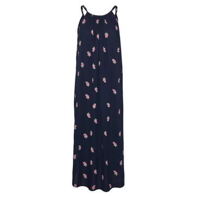 сако,дамски,поли,и,рокли,vero,moda,maya,long,dress,blue,(navy,blazer,aop,venus,flower)