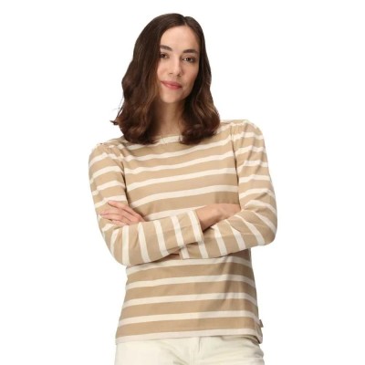 тениска,дамски,тениски,regatta,federica,long,sleeve,t,shirt,brlycrn,light,vanilla,(beige)