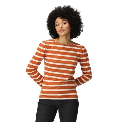 тениска,дамски,тениски,regatta,federica,long,sleeve,t,shirt,burnt,copper,light,vanilla,(orange)