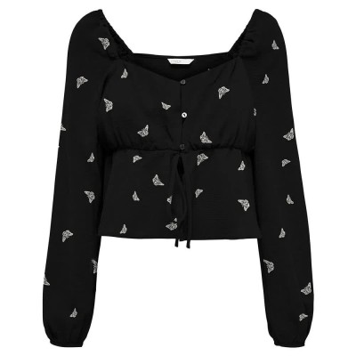 тениска,дамски,тениски,only,nova,life,long,sleeve,t,shirt,black,aop,352,vibrant,butterfly,(black)
