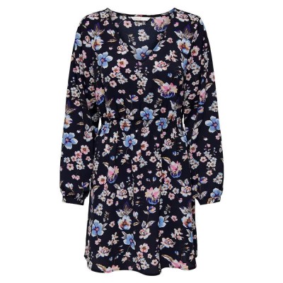 рокля,дамски,поли,и,рокли,only,nova,lux,long,sleeve,dress,sky,captain,aop,347,iris,(blue)