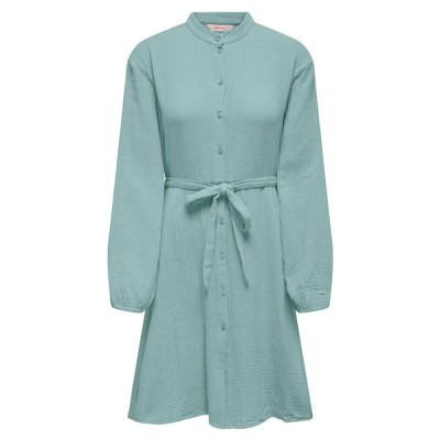 рокля,дамски,поли,и,рокли,only,thyra,long,sleeve,dress,green,(harbor,gray)