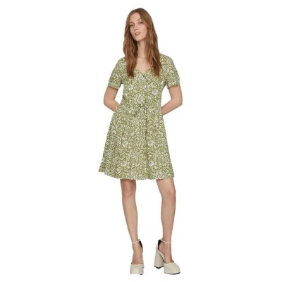 рокля,дамски,поли,и,рокли,vila,lise,jane,short,sleeve,short,dress,green,(calliste,green,aop,jane)