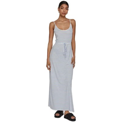 рокля,дамски,поли,и,рокли,vila,mooney,sleeveless,long,dress,blue,(kentucky,blue,aop,white,stripes)