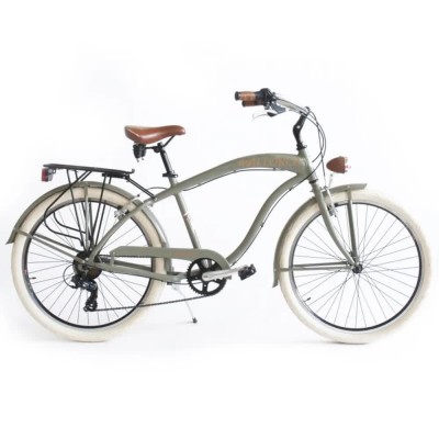 пътни,и,градски,велосипеди,qüer,mallorca,26´´,cruiser,bike,green,(silver)