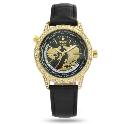 часовник,часовници,aviator,avw8633l03,woman,watch,golden,(leather,mineral)