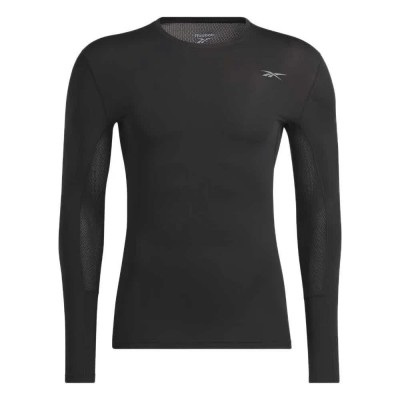 тениска,мъжки,тениски,reebok,comp,long,sleeve,t,shirt,black,(black)