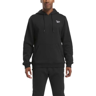 суичър,мъжки,пуловери,reebok,identity,small,logo,hoodie,black