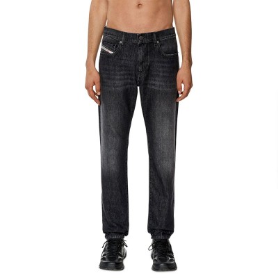 дънки,мъжки,панталони,diesel,09f75,2019,strukt,jeans,black