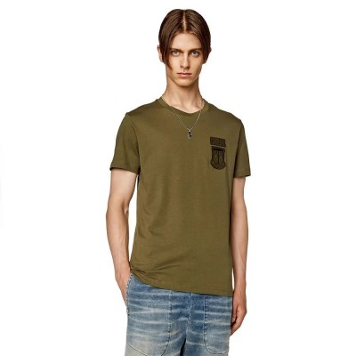 тениска,мъжки,тениски,diesel,diegor,k67,short,sleeve,t,shirt,forest,green,(brown)